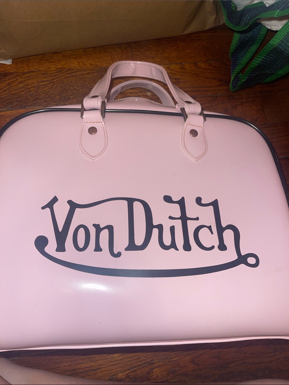 Von Dutch Women's Pink Bowling Bag